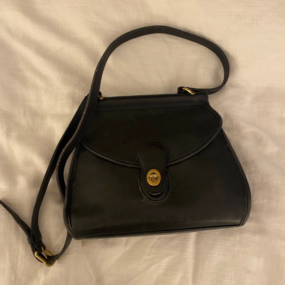 1990s vintage black coach bag